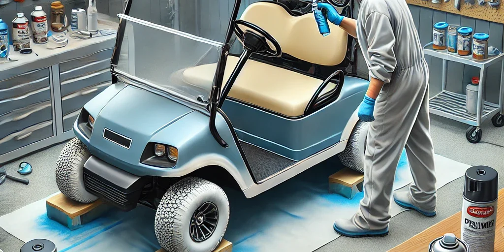 ทำสีรถกอล์ฟใหม่