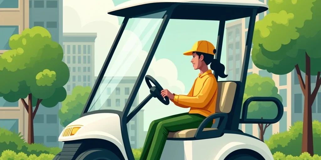 urban area golf cart urban area golf cart