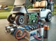 golf cart and electronics