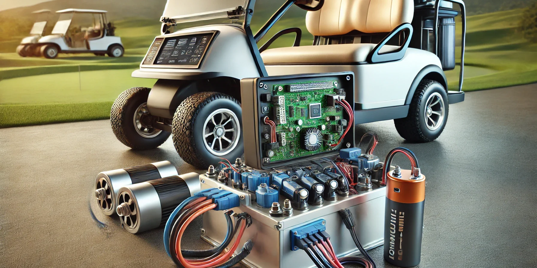 golf cart and electronics