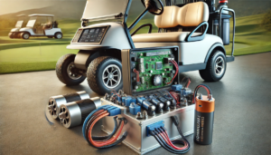 golf cart and electronics