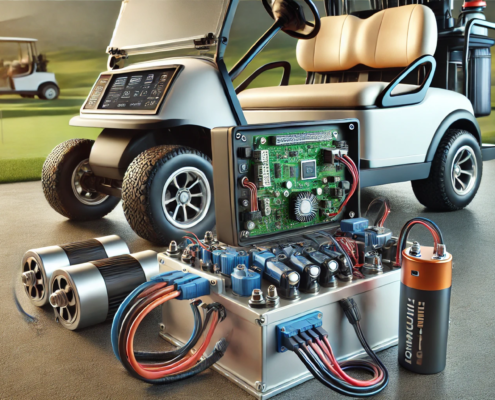 golf cart and electronics